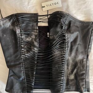 TICTOC Black Corset Top